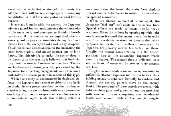 二者択一の状況では、日本軍は敵戦線の手薄なところに探りを入れる。